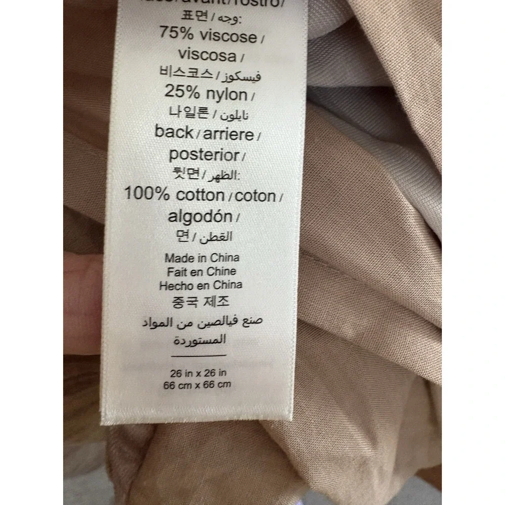 2 West Elm Crinkle Velvet tan 26x26‎ Euro